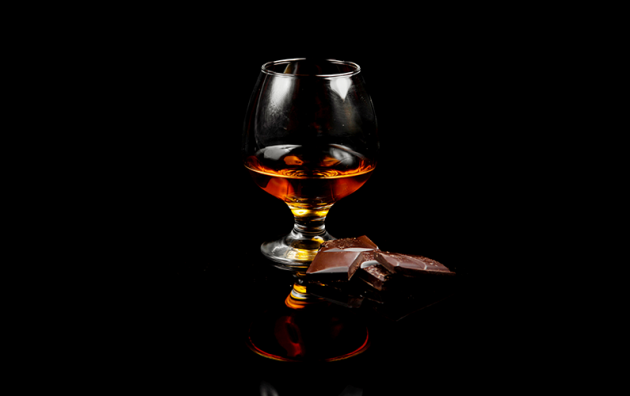 Cognac and chocolate offer
